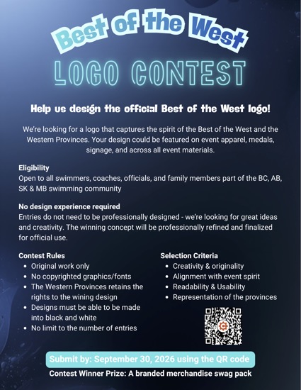 Best Of The West Logo Contest Poster Dark Version